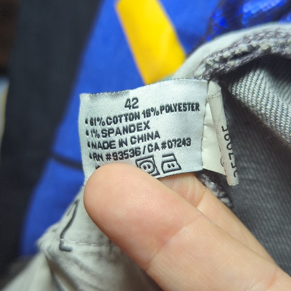 Ecko Unlimited Straight Leg Jeans Gray Denim Cotton Stretch Men's Size 42x31 - Picture 5 of 6